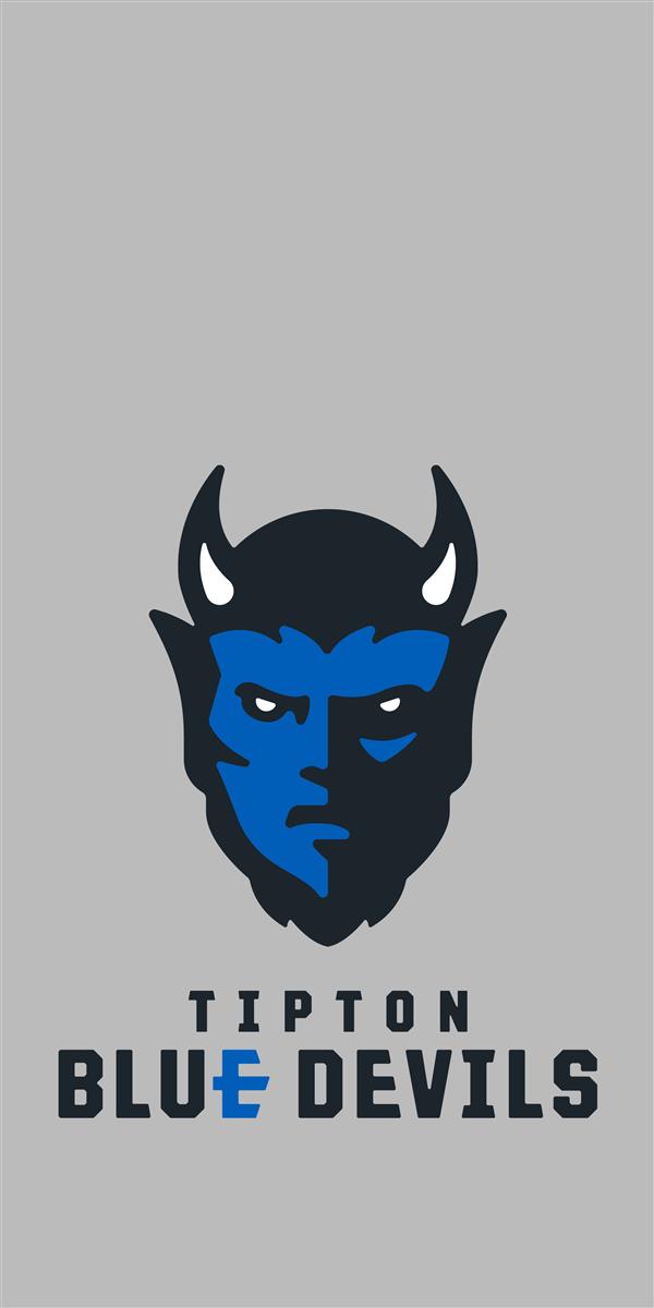 Gray wallpaper with Blue Devils logo